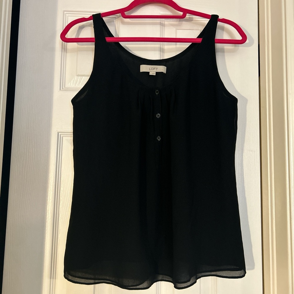 LOFT Classic Black Tank Top